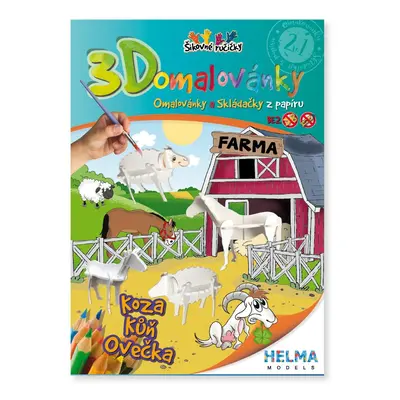 3D omalovánky Farma