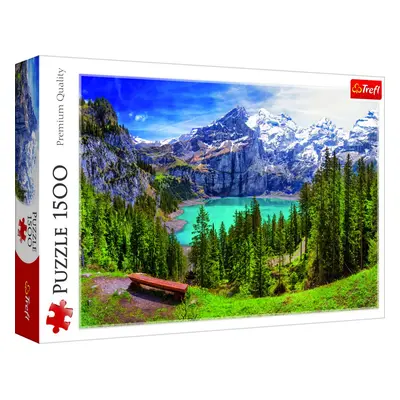 Trefl Puzzle Jezero Oeschinen, Alpy / 1500 dílků - TOMI