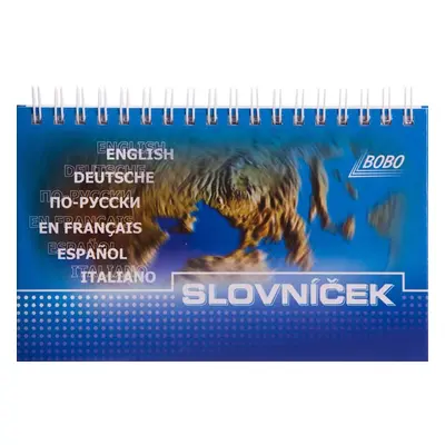 Slovníček s horní vazbou 100 x 160 mm, 50 listů