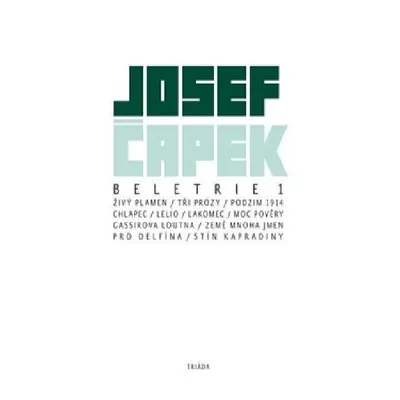 Beletrie 1 - Josef Čapek