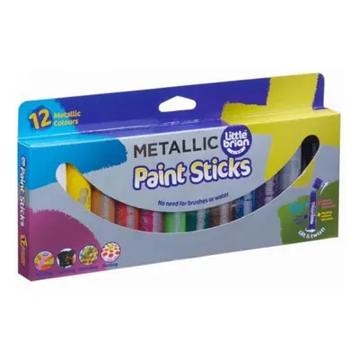 Little Brian Paint Sticks - Metalické barvy 12 ks - EPEE