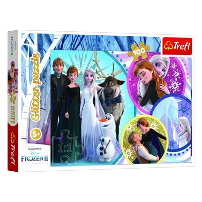 Trefl Puzzle Frozen 2 - V záři lásky / 100 dílků Třpytivé - Trigano