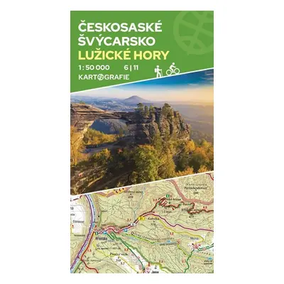 Českosaské Švýcarsko, Lužické hory 6 |11 - oboustranná turistická mapa 1:50 000