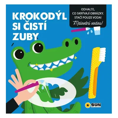 Krokodýl si čistí zuby - Malování vodou