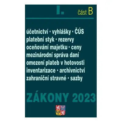 Zákony I B 2023 Účetní zákony a ČÚS