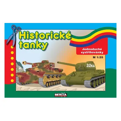 Historické tanky - Jednoduché vystřihovánky