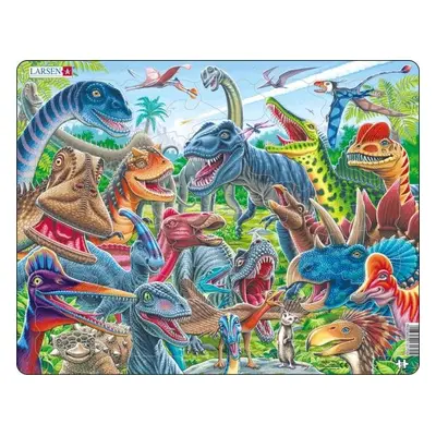 Puzzle Šťasní dinosauři