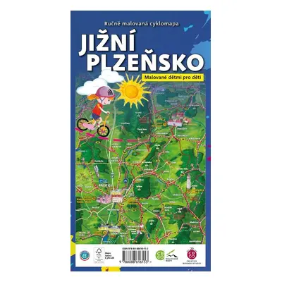 Jižní Plzeňsko dětem - Ručně malovaná cyklomapa - Stanislava Bodná