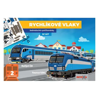 Rychlíkové vlaky - Jednoduché vystřihovánky