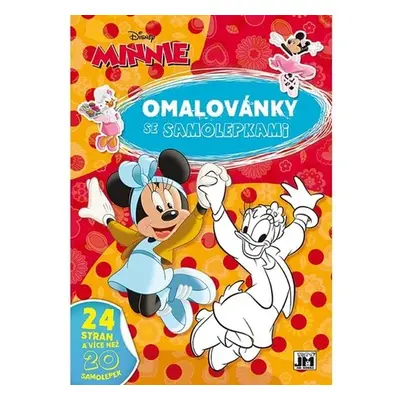 Minnie - Omalovánky A4 se samolepkami