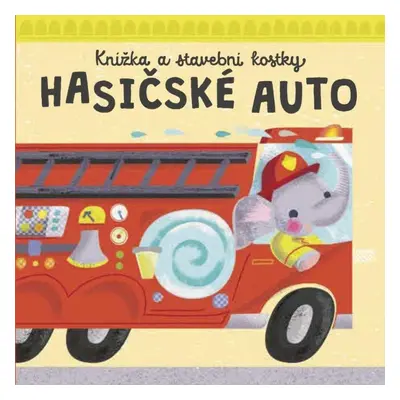 Hasičské auto - Knížka a stavební kostky