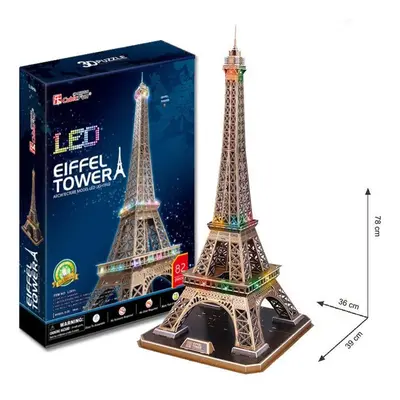 Puzzle 3D Eiffelova věž / led - 82 dílků - Kolektiv