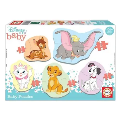 Puzzle baby Disney zvířata 2 5v1 (3-5 dílků)