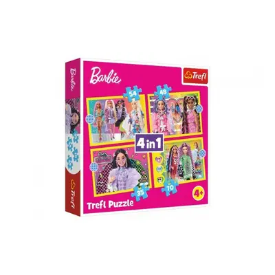 Puzzle Veselý svět Barbie/4v1 (35,48,54,