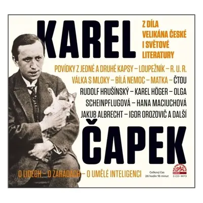 Z díla velikána české i světové literatury - 3 CDmp3 - Karel Čapek