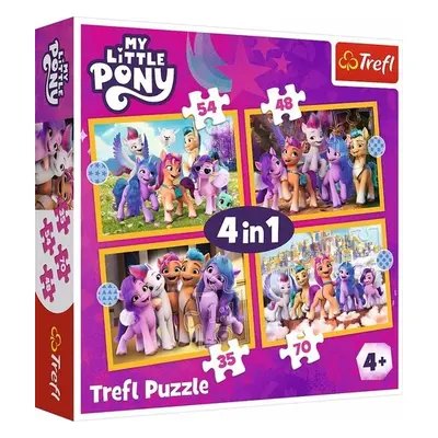 Puzzle My Little Pony: Seznamte se s poníky 4v1 (35,48,54,70 dílků)