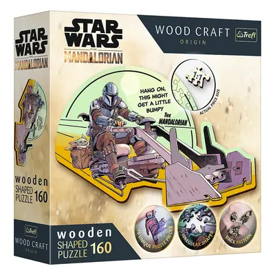 Puzzle Wood Craft Origin The Mandalorian: Setkání 160 dílků - Trefl