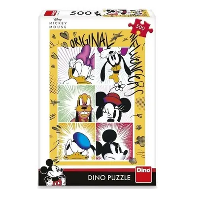 Puzzle Mickeyho parta 500 dílků - Dino