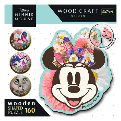 Puzzle Wood Craft Origin Stylová Minnie 160 dílků - Trefl