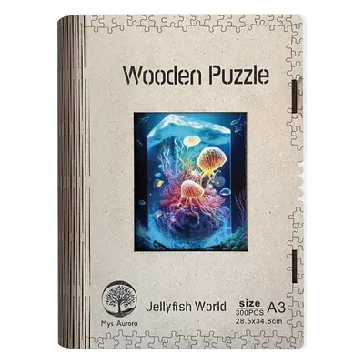 Dřevěné puzzle/Jellyfish World A3 - EPEE