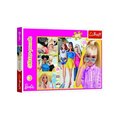 Puzzle Barbie/100 dílků, třpytivé