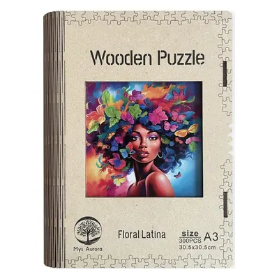 Dřevěné puzzle/Floral Latina A3 - EPEE