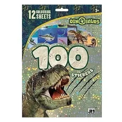 Dinosauři - 100 samolepek s omalovánkovými listy