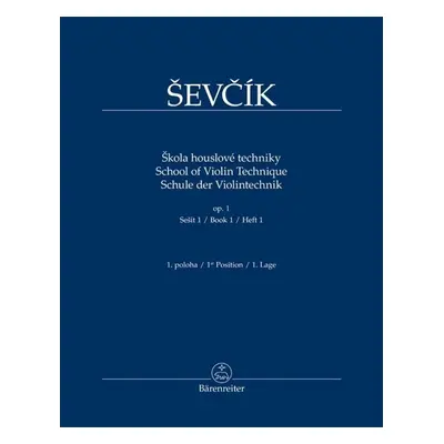 Škola houslové techniky op. 1, sešit 1, 1. poloha - Otakar Ševčík