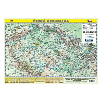 Česká republika - mapa A3 lamino - Petr Kupka