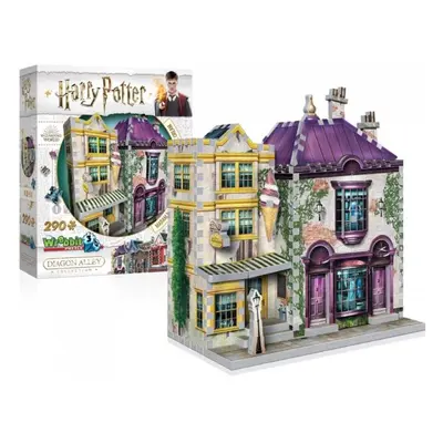 Puzzle 3D Harry Potter: Madam Malkinová a Zmrzlinářství Florea 290 dílků