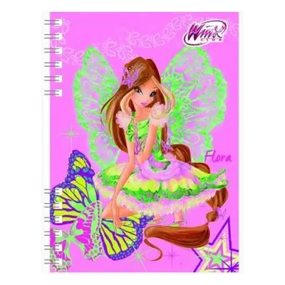 Winx Club Flora - zápisník A6 s kroužkovou vazbou