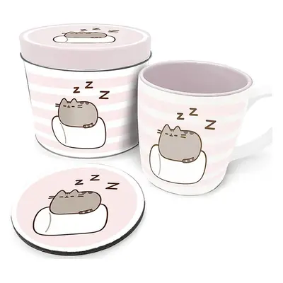 Pusheen: Dárkový set v plechovce (hrnek + podtácek) - EPEE