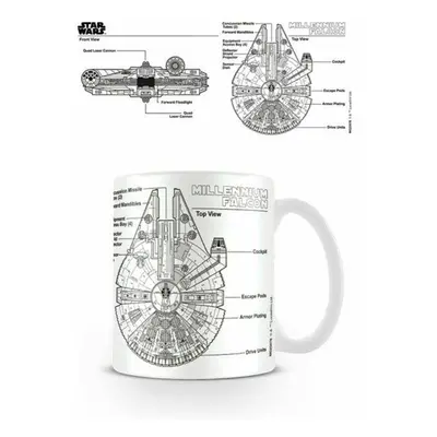 Hrnek Star Wars - Millenium Falcon sketch 315 ml - EPEE