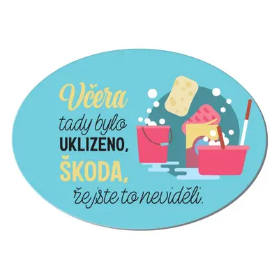 Albi Cedulka na dveře - Včera bylo uklizeno - Albi