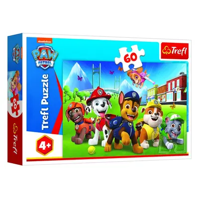 Trefl Puzzle Tlapková patrola na trávníku / 60 dílků - TOMI