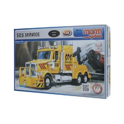 Stavebnice Monti System MS 42 SOS Service Western star 1:48 v krabici 22x15x6cm