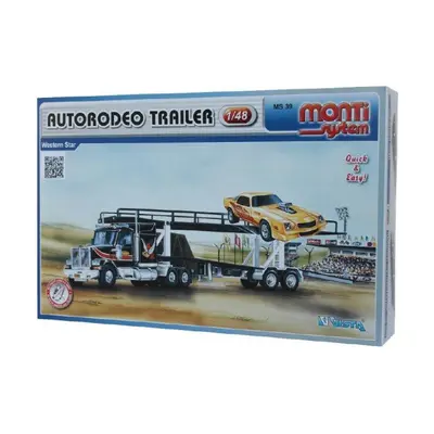 Stavebnice Monti System MS 39 Autorodeo Trailer Western star 1:48 v krabici 32x20x7,5cm