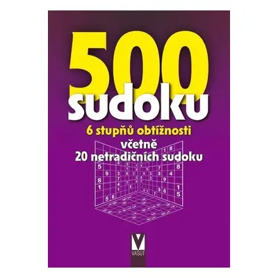 500 sudoku - 6 stupňů obtížností (fialová)