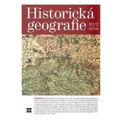 Historická geografie 42/2 2016