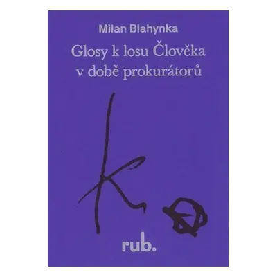 Glosy k losu Člověka v době prokurátorů - O Člověka Kunderu - Milan Blahynka