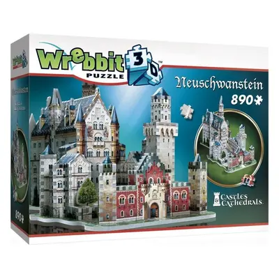 Puzzle 3D Zámek Neuschwanstein 890 dílků