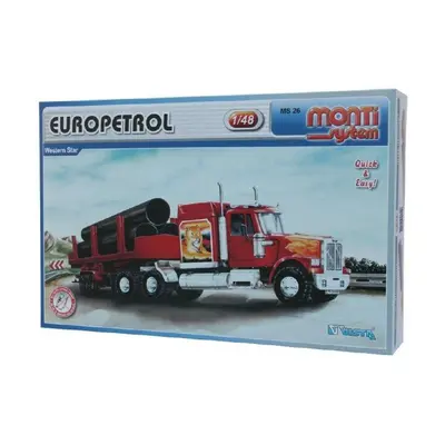 Stavebnice Monti System MS 26 Europetrol Western star 1:48 v krabici 32x20,5x7,5cm