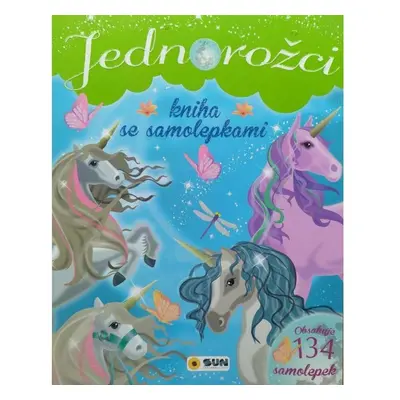 Jednorožci - Zelená Kniha se samolepkami