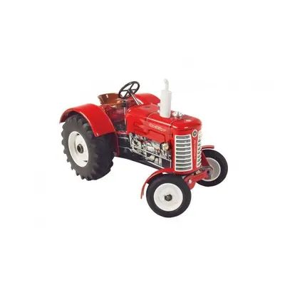 Traktor Zetor 50 Super červený na klíček kov 15cm 1:25 v krabičce Kovap