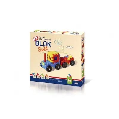 Stavebnice BLOK Svět plast 146ks v krabici 36x34x7cm