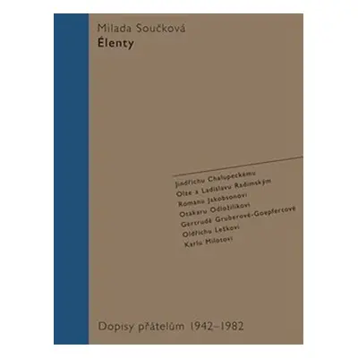 Élenty - Dopisy přátelům 1942-1982 - Milada Součková