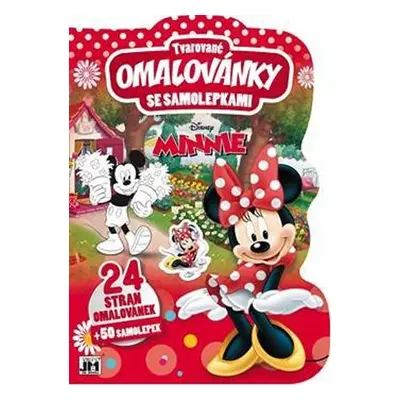 Minnie - Tvarované omalovánky se samolepkami, 1. vydání - kolektiv.