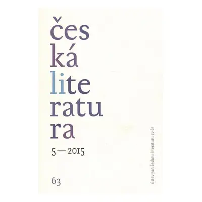 Česká literatura 5/2015