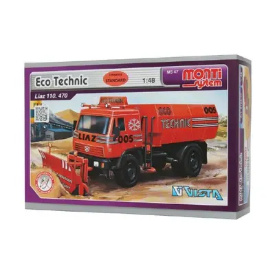 Stavebnice Monti System MS 47 Eco Technic Liaz 1:48 v krabici 22x15x6cm