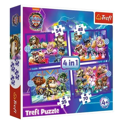 Puzzle Tlapková patrola: Hrdinové 4v1 (35,48,54,70 dílků)